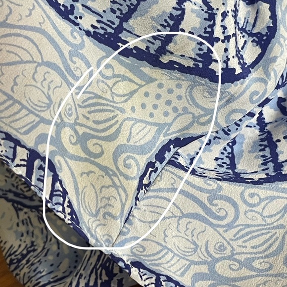 Lilly Pulitzer Matilda Silk Top Stuffed Shells Size XXS - Picture 14 of 16